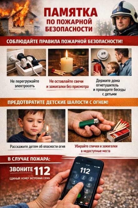 памятка пожарная безопасность 2026